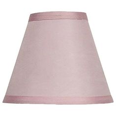 a pink lamp shade on a white background