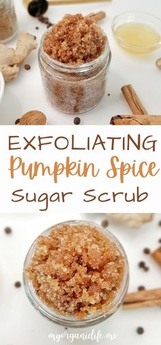 Brown Sugar Scrub Recipe, Pumpkin Spice Sugar Scrub, Pumpkin Sugar Scrub, Pumpkin Body Scrub, Pumpkin Scrub, Body Scents, Salt Scrub Recipe