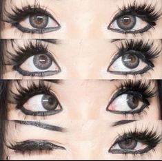 Casual Vkei Makeup, Kitten Goth Makeup, Early 2000s Emo Makeup, Spooky Makeup Ideas, Rokku Gyaru Makeup, Scene Makeup Looks, Emo Makeup 2000s, Vkei Makeup, Scene Makeup