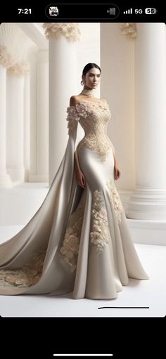 Wedding Dress 2024, Classy Wedding Dress, Evening Dress Fashion, Lace Decor, Dress 2024, 3d Flowers, Prom Party