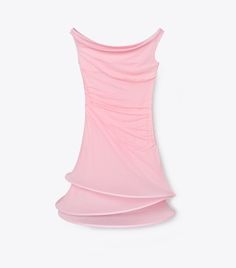 Jersey Hoop Dress: Women's Designer Dresses | Tory Burch Hoop Dress, Dress Outfits Party, 2024 Runway, Tory Burch Dress, Lace Tshirt, Cotton Shirt Dress, Poplin Dress, Spring Summer 2024, Pink Outfits