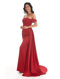 Details Material: soft satin, pongee.Silhouette: MermaidNeckline: Off ShoulderLength: Floor-LengthEmbellishment: NoStraps: NoSleeve: Off ShoulderBack Style: Zipper UpFully Lined: YesBuilt-In Bra: NoBoning: NoSize: General, Plus, Pregnant, JuniorModel's Size: US2 Which Bust 33‘’, Waist 26.5'', Hip 36.5'', Height 69'' with shoes on.Size:Only error is less than 1'' between your real measurements (bust, waist, hip: biggest part of hip, hollow to floor with shoes on) and standard size, then choose st Off Shoulder Bridesmaid Dress, Mermaid Long Bridesmaid Dresses, Bridesmaid Dresses Uk, Formal Prom Dresses Long, Bridesmaid Dressing Gowns, Floor Length Prom Dresses, Prom Dresses Gowns, Prom Dresses For Sale, Bridesmaid Dresses Online