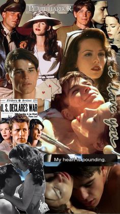 collage of actors and their roles in the film my heart's bound with love