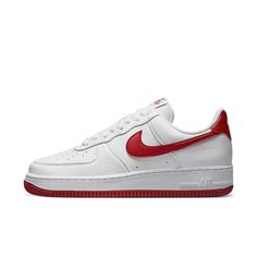 Style: Dv3808-105 Color: White/Gym Red-White-Volt Gender: Womens Sporty University Red Lace-up Nike Air Force 1, Casual Red Nike Air Force 1 For Sports, Classic Nike Sneakers In University Red, Nike White Sneakers With Red Sole, Red Nike Air Force 1 Sports Shoes, White Synthetic Nike Air Force 1 For Light Sports, White Skate Shoes With Red Sole For Sports, Nike Air Force 1 Low-top With Red Sole, Nike Air Force 1 University Red Low-top For Sports