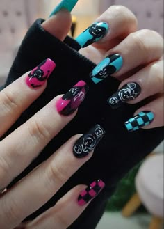 J- hope Concert Nails, Anime Nails, Grunge Nails, Glow Nails, Pretty Nail Art Designs, Cute Gel Nails