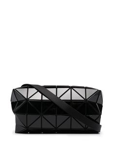 black PVC geometric body top zip fastening main compartment single shoulder strap Baobao Bag, Bao Bao Bag, Issey Miyake Bag, Bao Bao Issey Miyake, Bao Bao, Black Pvc, Body Top, Black Cross Body Bag, Issey Miyake