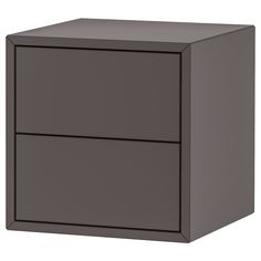 a gray cabinet with two drawers on each side