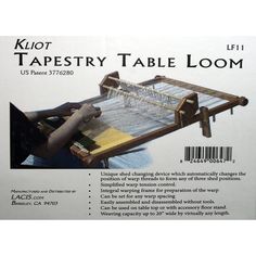 an instruction manual for tapestry table loom