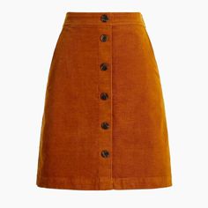 J. Crew Corduroy Button-Front Mini Skirt Sold Out @ J. Crew Brand New! Never Worn! Mustard Orange/Gold Color Love This Skirt But Sadly, A Tad Too Small For Me. J.Crew Description: Https://Factory.Jcrew.Com/P/Womens/Categories/Clothing/Skirts/Mini-And-Knee-Length-Skirts/Corduroy-Button-Front-Mini-Skirt/Ba838 A-Line Silhouette. Sits Above Waist. Falls Above Knee. Length: 18". Back Zip. Machine Wash. Preppy Fall Fashion, Classic Capsule Wardrobe, J Crew Style, Sweater Blazer, Suede Mini Skirt, Button Sweater, Classic Wardrobe, Corduroy Skirt, Green Skirt