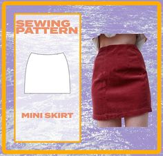 an image of a mini skirt sewing pattern