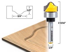 an image of a router on a wooden board with measurements for the routers