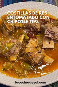 #costilladeres #entomatadoderesconchipotle #recetaderes #comidamexicana #rico #mexicanfood Comidas Mexicanas Ideas, Beef Ribs Recipe, Traditional Mexican Dishes, Chipotle Peppers, Clean Eating Recipes For Dinner, Cozy Dinner, Chipotle Sauce, Mexican Food Recipes Easy, Health Dinner