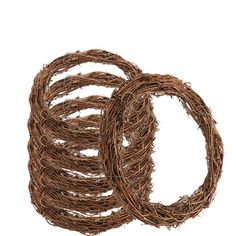 several pieces of brown rope on a white background