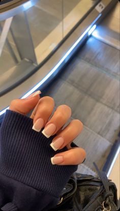 Soft Dreamy Aesthetic, Milky Pink Nails, Natural Acrylic Nails, Kutek Disney, Milky Pink, Dreamy Aesthetic, Milky Nails, Summery Nails, French Tip Acrylic Nails