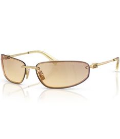 Miu Miu Women's MU A50S68-Z 69mm Oval Gradient Mirrored Sunglasses | Dillard's Dillard's, Miu Miu, Mirrored Sunglasses, Sunglasses, Mirror