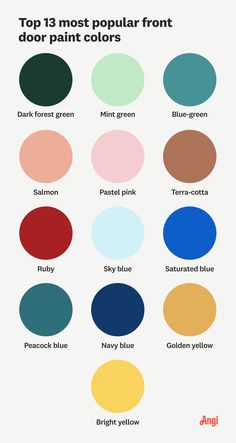 the top 13 most popular font and color palettes for your design project or website