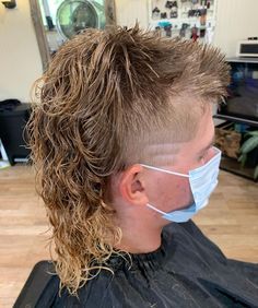 Permed Mullet, Boy Hair, Hair Color Streaks, Spiky Hair