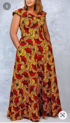 This sleeveless fit and flare dress with two sides pocket and front opening is made with best quality Ankara fabric. It is perfect for your ceremonial outings. Can be made to fit buyer's exact measurements. For more details, please feel free to start a conversation with me. African Maxi Dress Ankara, Ankara Maxi Dress, African Attire Dresses, African Fabric Dress, Long African Dresses, Best African Dresses, African Dresses Modern, Afrikaanse Mode, African Maxi Dresses