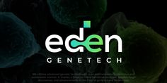 the logo for eden gene tech, which is designed to look like germs