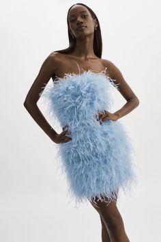 TRIANA | Feather Dress – LAMARQUE Luxury Feather Trim Mini Dress For Gala, Luxury Lace Dresses With Feather Trim, Luxury Feather Trim Mini Dress For Women, Luxury Feather Trim Maxi Dress, Luxury Feather Dresses For Spring, Luxury Feathered Dress With Fitted Bodice, Luxury Feather Trim Formal Dresses, Luxury One Shoulder Dress With Feather Trim, Feather Trim Dress Cocktail