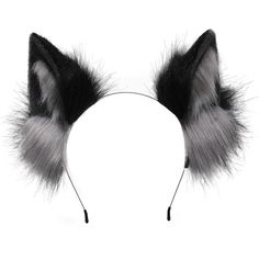 PRICES MAY VARY. [MATERIAL AND CRAFTSMANSHIP]: Handmade animal ears hair accessories, fluffy, lightweight, made of high quality multi-color simulation fur material, using hand-dyed, hand-shaved process, colorful and visually appealing. The animal ear part is built-in skeleton, well-made, very comfortable and soft to touch, real touch, as if like real animal ears. [FASHIONABLE AND INNOVATIVE STYLE]: This stylish simulated animal wolf ear headwear can meet your cool dress up! The black and grey dy Wolf Cat, Dog Ears Headband, Bohemian Hair Accessories, Wolf Ears, Cat Ears Headband, Accessories Ear, Style Kawaii, Punk Accessories, Ears Headband