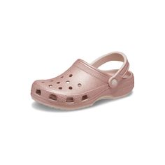 PRICES MAY VARY. ORIGINAL, SPARKLY AND COMFORTABLE: If you can't seem to get enough sparkle in your daily routine, these glitter and metallic Crocs clogs will be the perfect accent to your outfit. Sparkle away. VERSATILE AND COMFORTABLE: Light and easy to wear, these Crocs are created with Croslite foam for Iconic Crocs Comfort. The flexible material is sure to be loved by all. WHAT SIZE SHOULD I BUY?: These metallic and glitter shoes offer a roomy fit and we recommend ordering a size down to th Crocs Baya, Comfortable Mens Shoes, Comfort Shoe, Crocs Clogs, Crocs Classic Clogs, Women's Crocs, Most Comfortable Shoes, Glitter Shoes, Unisex Shoes