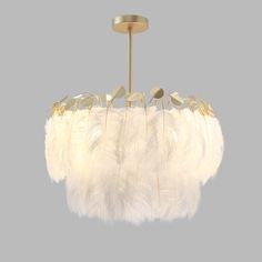 Feather Pendant Lamp - Vakkerlighting Feather Boas, Feather Lamp, Recessed Wall Lights, Arc Lamp, Arm Floor Lamp, Days Gone, Feather Pendant, Led Desk Lamp, White Feathers