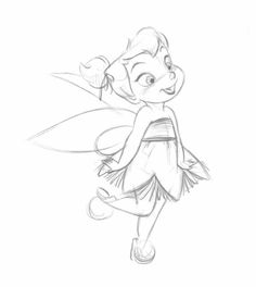 a drawing of tinkerbell from the movie tinkerbell is shown in this screenshot