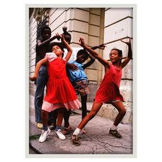 This image from Selby Pena captures the expressive, lively spirit of a group of young Cuban children dancing in the street. Displayed under glass in a lacquered white frame, this piece arrives ready to hang. Archival Photography, Reference Drawing, Black Photography, Decorating Inspiration, Street Dance, Victoria And Albert, Victoria And Albert Museum, Pics Art