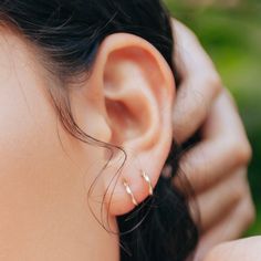 Everyday Tiny Hoop Earrings Small Hoop Earrings Gold, Single Piercing, Earrings Small Hoop, Curated Ear, Small Gold Hoop Earrings, Minimalist Earrings Gold, Karma Necklace, Double Hoop Earrings, Multiple Piercings