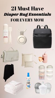 These are the best diaper bag essentials for any mom with a new baby!