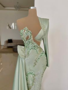 Minna Fashion, Dinner Gowns, Mint Dress, Haute Couture Dresses, Glamour Dress, Prom Dress Inspiration, فستان سهرة, Long Evening Gowns, Modern Wedding Dress