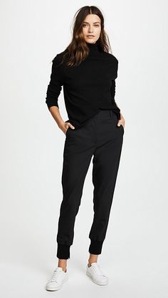 3.1 Phillip Lim Jogger Pants at SHOPBOP.COM - FASTEST FREE SHIPPING WORLDWIDE. Buy 3.1 Phillip Lim Online Classic Work Outfits, Cold Fashion, Work Outfit Office, Outfit Work, Model Pose, Fashion D