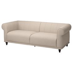 an image of a couch that is in the middle of a white background with no one on it