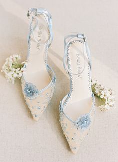 Light Blue Wedding Shoes Low Heel, Blue Bridal Shoes Low Heel, Blue Wedding Shoes Low Heel, Heel Styles, White Lace Shoes, Lace Wedding Shoes