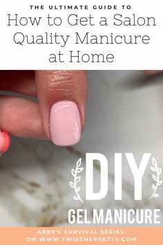 DIY Gel Nails Manicure at Home - Twist Me Pretty How To Paint The Tips Of Your Nails, Do Your Own Gel Nails At Home, Diy Gel Pedicure At Home, Nail Gel Kit, Diy Shellac Nails At Home, How To Put Gel Nails At Home, Painting Gel Nails, At Home Gel Nails Designs, Gel Nail Tutorial Step By Step