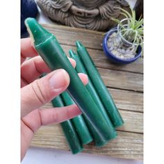 6-Inch Spell Candle / Six Inch Green Candles / Pack of 6 Candles -Candles 12 In Green Candle, Green Candle Spells, Green Candles, Candle Images, Dinner Candle, Spell Candle, Stone Candles, Incense Burner Holder, Oil Warmer