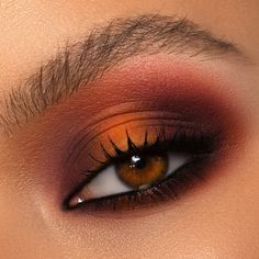 SUNRISE EYESHADOW PALETTE | Natasha Denona Brown Eye Makeup, Maquillage On Fleek, Orange Makeup, Beginners Eye Makeup, Cute Eye Makeup, Night Beauty, Eye Makeup Pictures, Brown Eye