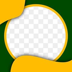 an abstract green and yellow background with white circles on the bottom, as if it were made from paper