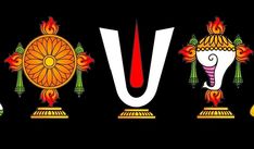 the letters u and v are decorated with colorful designs on black background, including an elephant