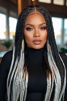 Thigh Length Knotless Braids, Braids With Shaved Sides, Weave Hairstyles Braided, Protective Hair, Stunning Hairstyles, Box Braids Hairstyles For Black Women