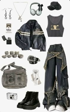 Aesthetic Outfit Accessories, 90s Aesthetic Outfit Grunge, My Aesthetic Clothes, Grunge Forest Aesthetic Outfits, Indie 2000s Aesthetic, Indy Aesthetic Outfits, Skater Grunge Aesthetic Outfits, Grunge Star Outfit, Grunge Look Outfits