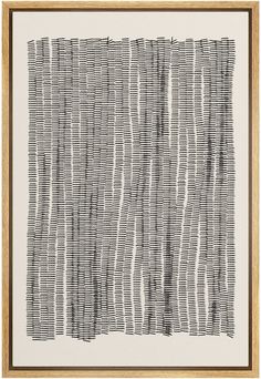 a black and white painting with lines drawn on it