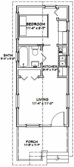 the floor plan for a small house