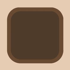 a brown square shaped object on a beige background