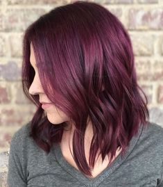 Dark Violet Hair, Red Violet Hair Color, Red Violet Hair, Violet Hair Colors, Hair Shade, Lavender Hair Colors, Plum Hair, Colour Hair, Dyed Red Hair