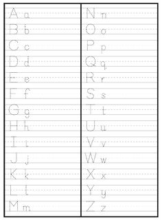 handwriting practice worksheet with letters and numbers for kids to learn how to write