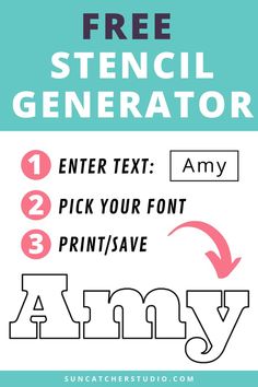 the free stencil generator for any type of font