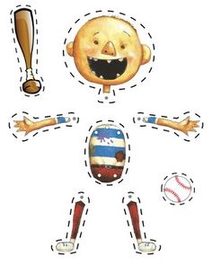 an image of a cartoon character with baseball equipment