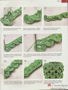 the instructions for crochet is shown in this instruction manual, with pictures of how to